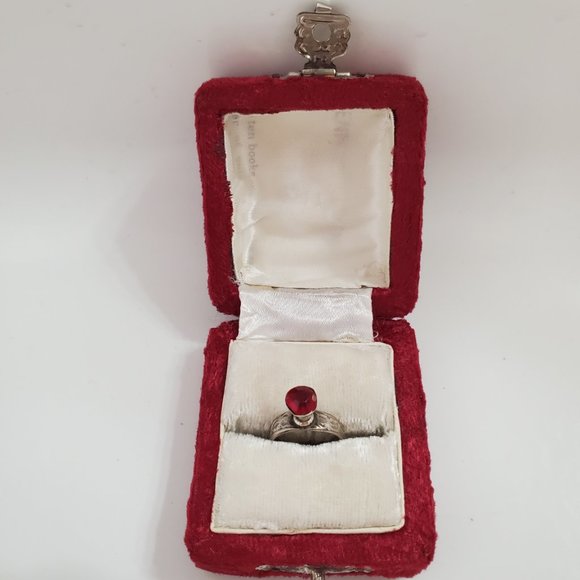 Red rupee medieval ring - Picture 3 of 10